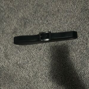 Ecko untld. Black Belt with Silver Buckle